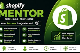 be your shopify mentor and help you build and your store