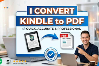 convert any kindle book to a PDF