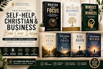 design christian self help book cover, ebook cover, and kdp cover