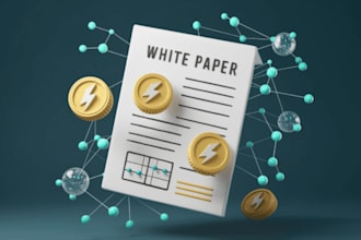 write and design defi, nft, ico white paper, roadmap, crypto white paper