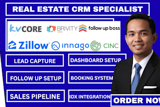 setup kvcore brivity follow up boss zillow crm innago lead automation cinc