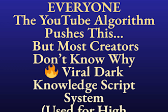 write viral dark mystery and forbidden history scripts