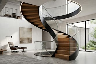 design modern staircase, 3d staircase model, and realistic render