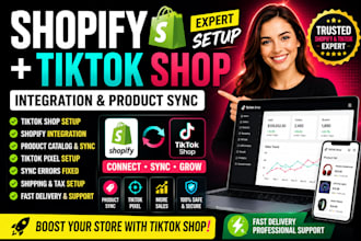 setup shopify tiktok shop integration and product sync