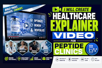create healthcare explainer video for peptide clinics
