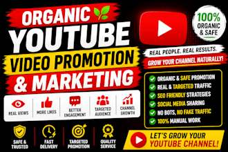 promote your youtube channel organically for real growth