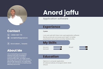 create a good attractive CV