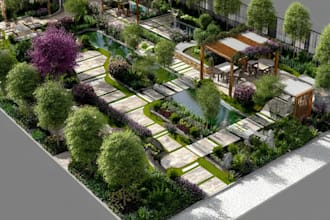 design 2d landscape design, site plan, and outdoor space