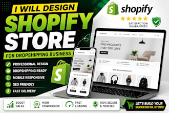 design shopify store for dropshipping business