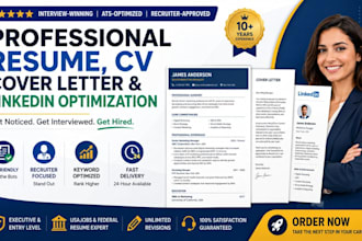 design resume cv and rewrite your cv for your job application