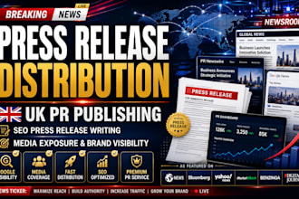 do press release distribution writing press release publish press release UK pr