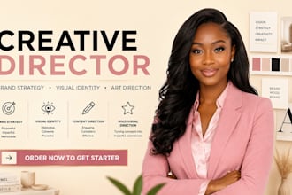 be your creative director for brand strategy and visual identity