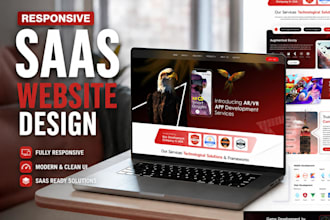 design a conversion focused saas website for your startup