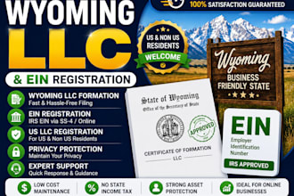 do wyoming llc formation and ein registration llc registration