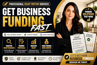 write business grant proposal grant application startup funding help