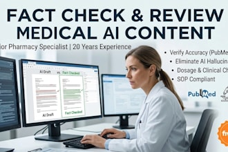 fact check and review medical ai content