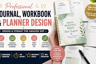 design and format professional journals workbooks and planners