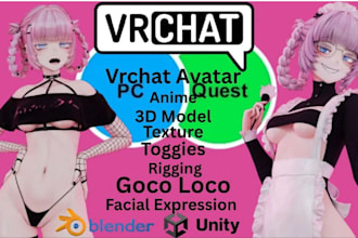 create a custom vrchat avatar vrc avatar furry avatar vr character nsfw 3d model