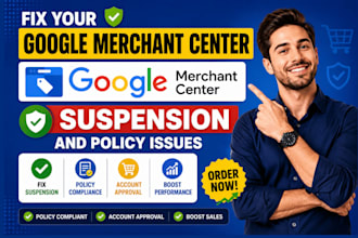 fix google merchant center suspension and policy issues