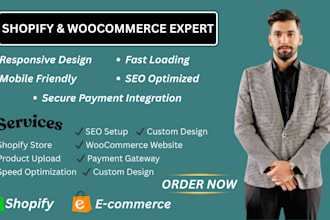 design a modern shopify ecommerce store
