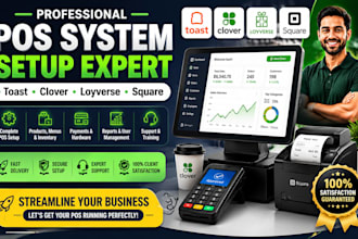 setup and integrate toast, clover, square and loyverse pos system