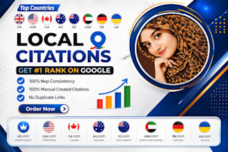 do usa,uk,ca,au,nz,uae,de, local citations and directory for local SEO