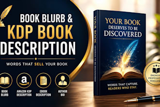 write your book blurb amazon KDP book description ebook description
