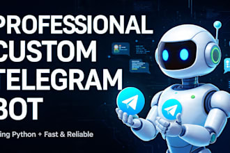 create professional custom telegram bot using python