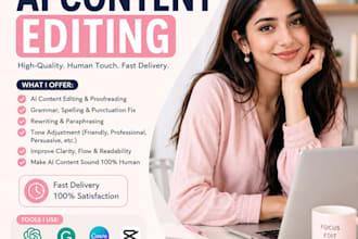 do humanize ai content rewriting proofreading ai content editing
