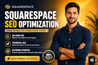 squarespace seo website optimization design  squarespace website redesign cro