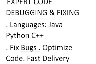 be  your expert java, c plus plus , and python programmer