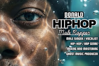 be your male hip hop singer and vocalist male rapper music producer male singer