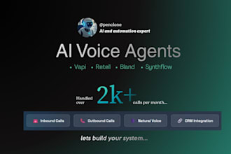 develop ai calling agent and ai receptionist for businesses with vapi, retell