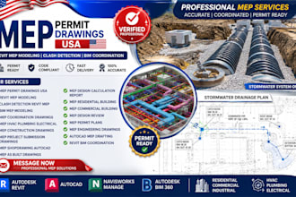 mep permit drawings revit mep modeling clash detection bim coordination