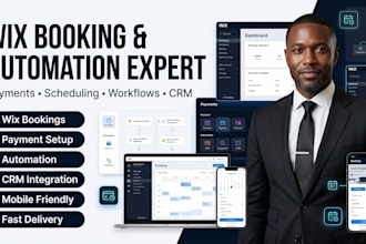 set up wix booking, payments, and automation workflows