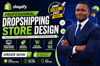 develop shopify dropshipping website dropshipping store shopify website redesign