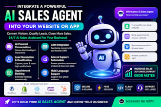 integrate ai sales agent into your app or website