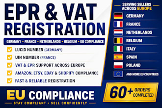 do epr registration for germany, france, amazon, ebay, etsy