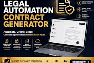 build contract generator legal automation website with e sign