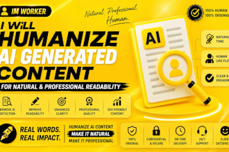 humanize ai generated content for natural and professional readability