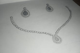 do custom aesthetic jewelry design and sketches