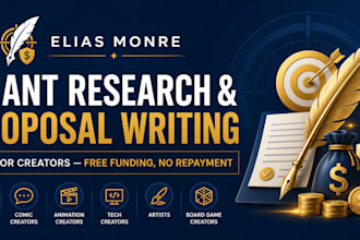 research grants and write proposals for those in need of funding