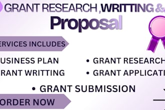 research grants and write professional grant proposals