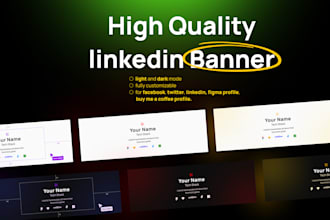 professional and attractive linkedin banner stylish twitter header