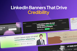 professional and attractive linkedin banner stylish twitter header