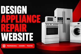 design appliance repair website, electronics repair, home appliance and handyman