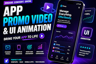 create app promo and demo videos with UI animation