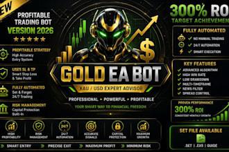 deliver profitable forex trading bot, forex ea robot, trading robot, gold ea