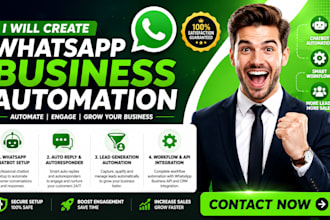 setup whatsapp automation chatbot whatsapp business API and autoresponder