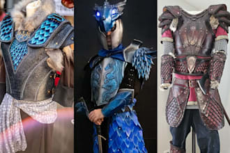 3d cosplay creation armor prop video game prop anime knight for 3d printing